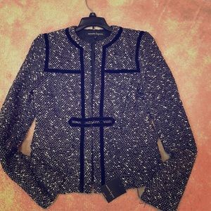 Nanette Lepore black and cream jacket size 4